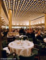 ID 7428 REMBRANDT (1959/39674grt/IMO 5301019, ex-ROTTERDAM) - The La Fontaine Dining Room.  
